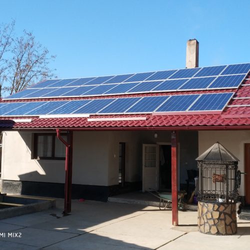 Instalatie hibrid 10 kwp / 18 kw stocare Litiu – jud. Arad