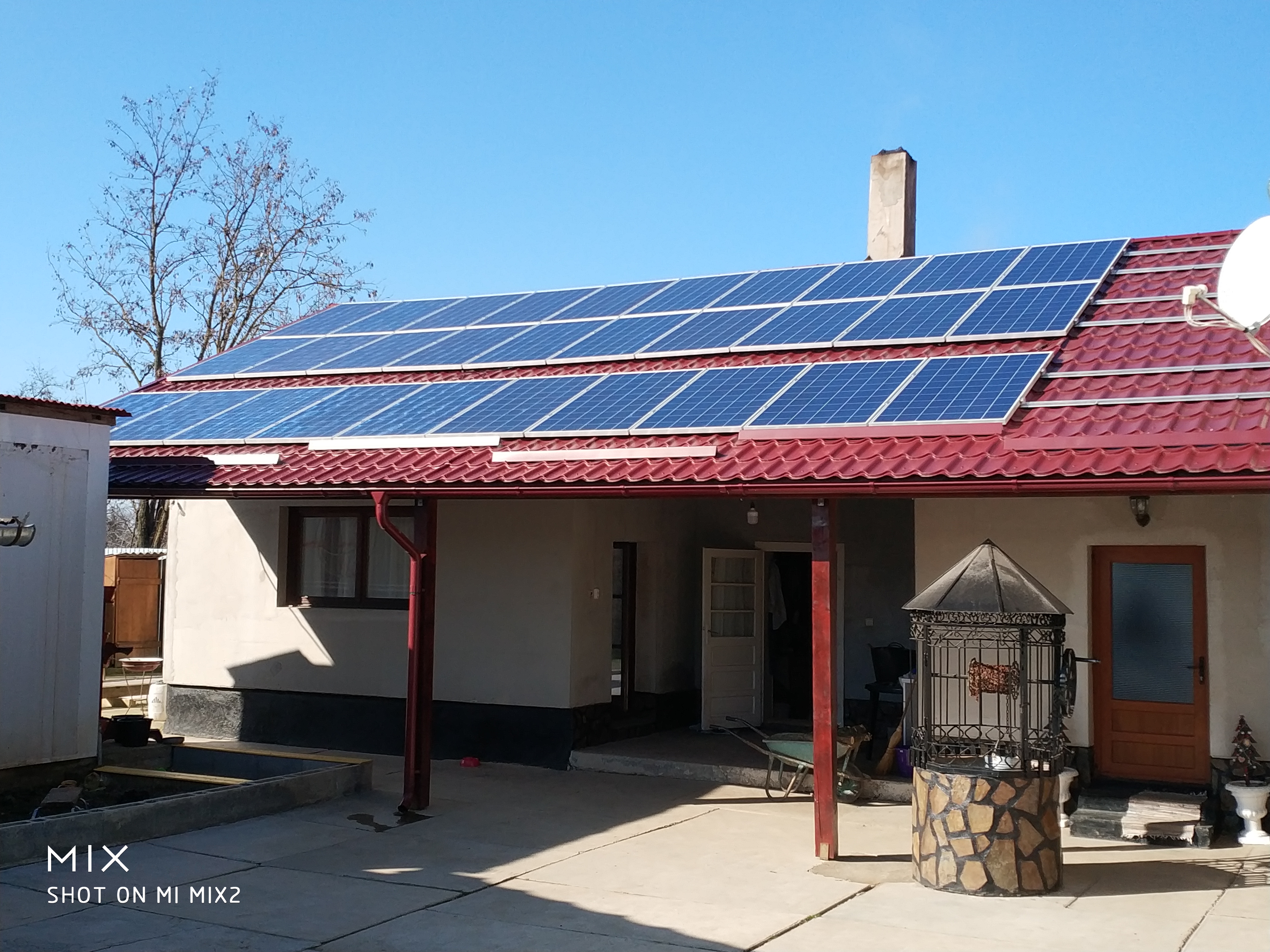 Instalatie hibrid 10 kwp / 18 kw stocare Litiu – jud. Arad